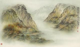 Ho Fung-Lin - Autumn Scenery Of River Min