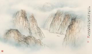 Ho Fung-Lin - Landscape of Wu Gorge