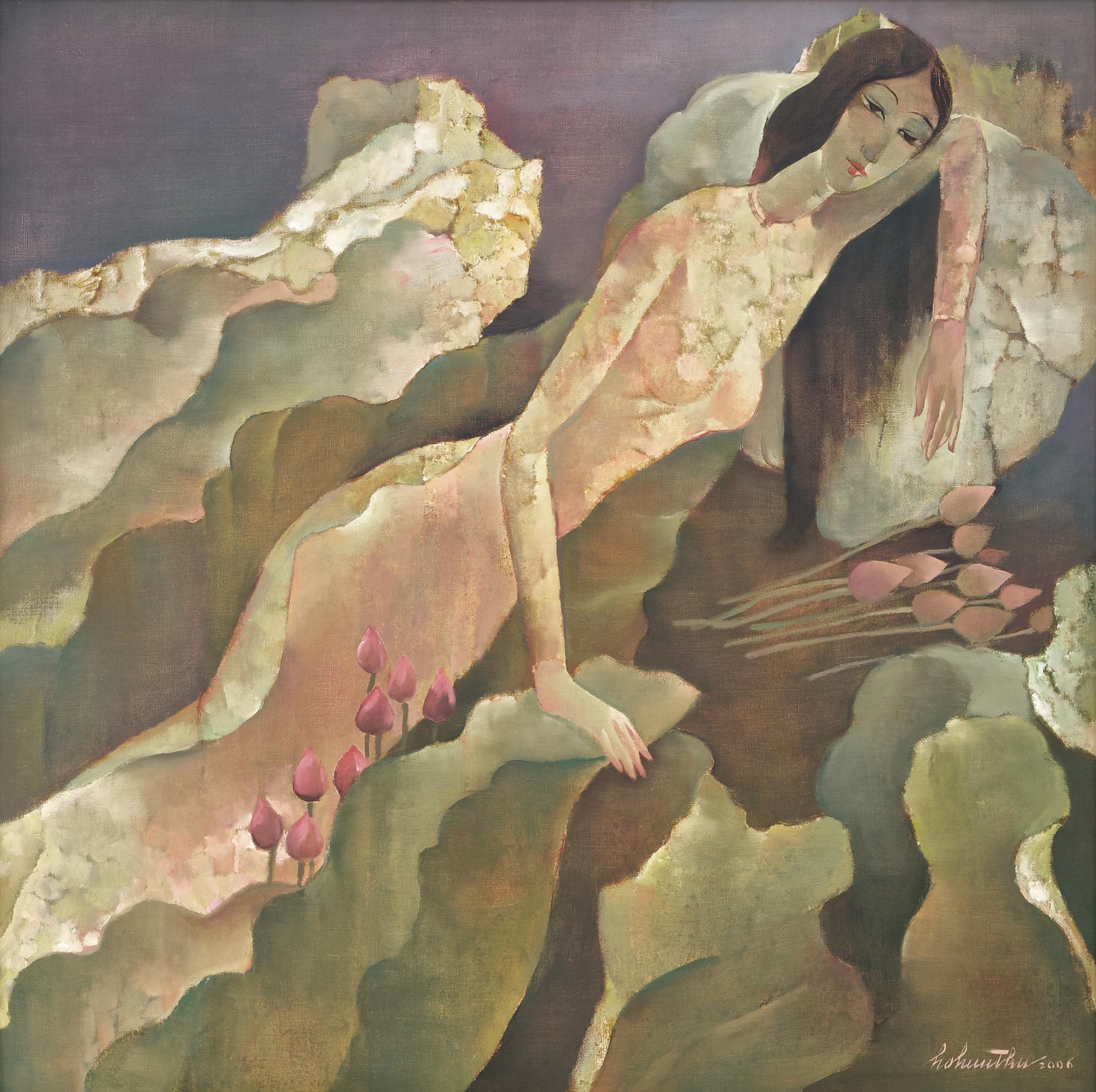 Ho Huu Thu - Lady And Lotuses