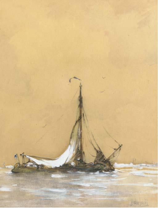 Hobbe Smith - Sailing barges on a calm