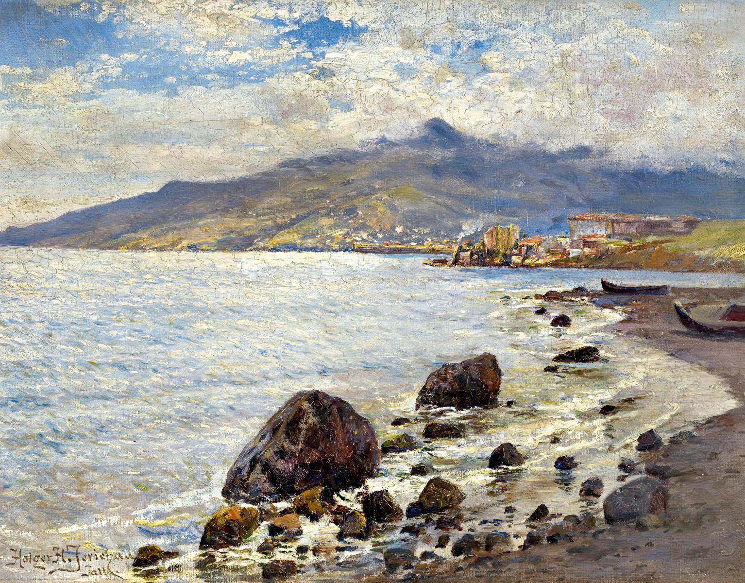 Holger Hvitfeldt Jerichau - Küstenpartie auf der Krim bei Jalta