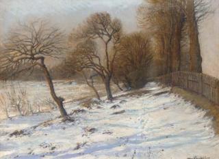 Holger Hvitfeldt Jerichau - Winter woodland