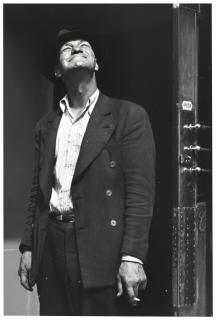 Homer Page - Two images of smiling man looking up, 1933