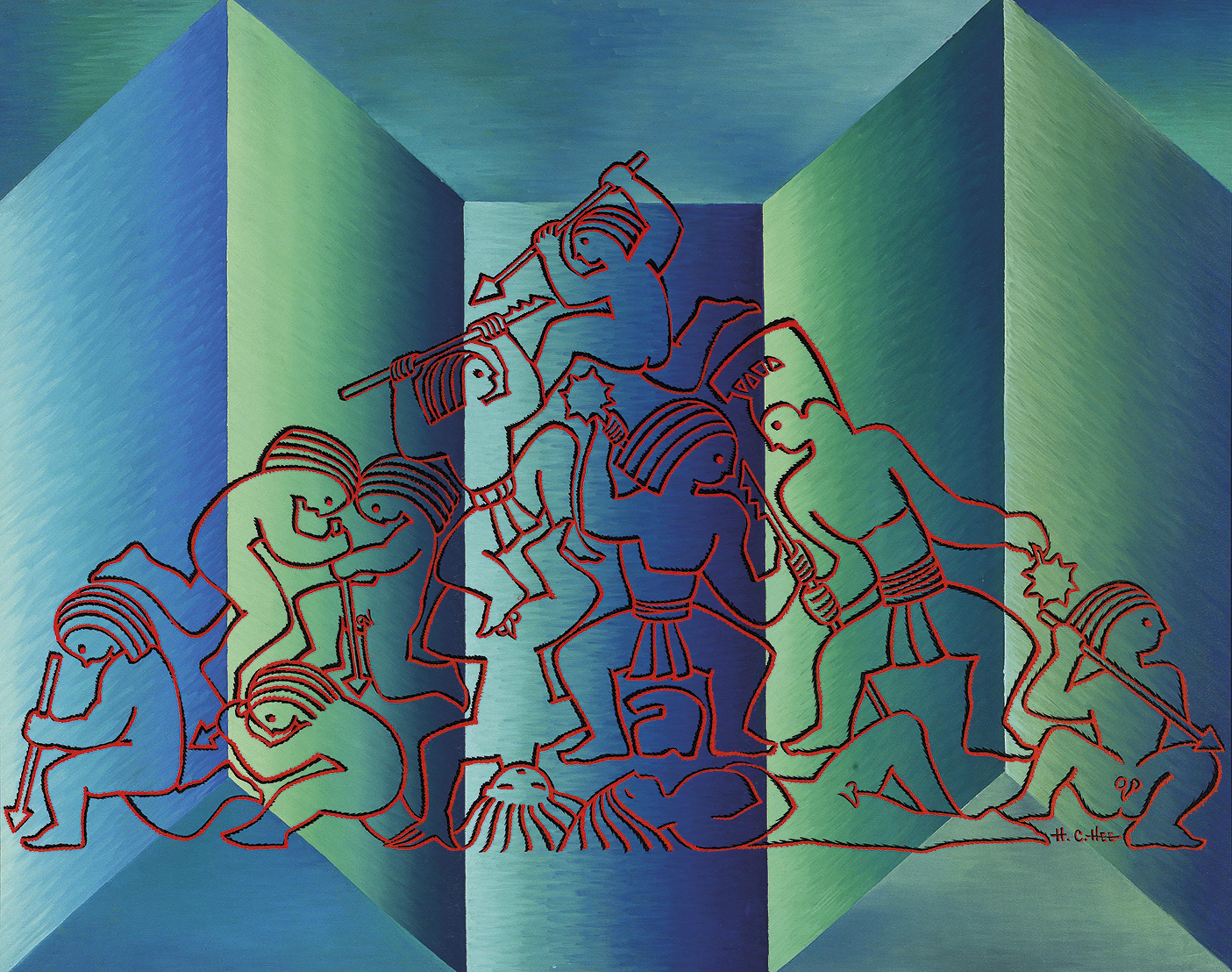 Hon-Chew Hee - Pali Battle, Hawaii