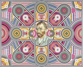 Hong Kyoung Tack - Van Gogh and a Robin carried by a storm