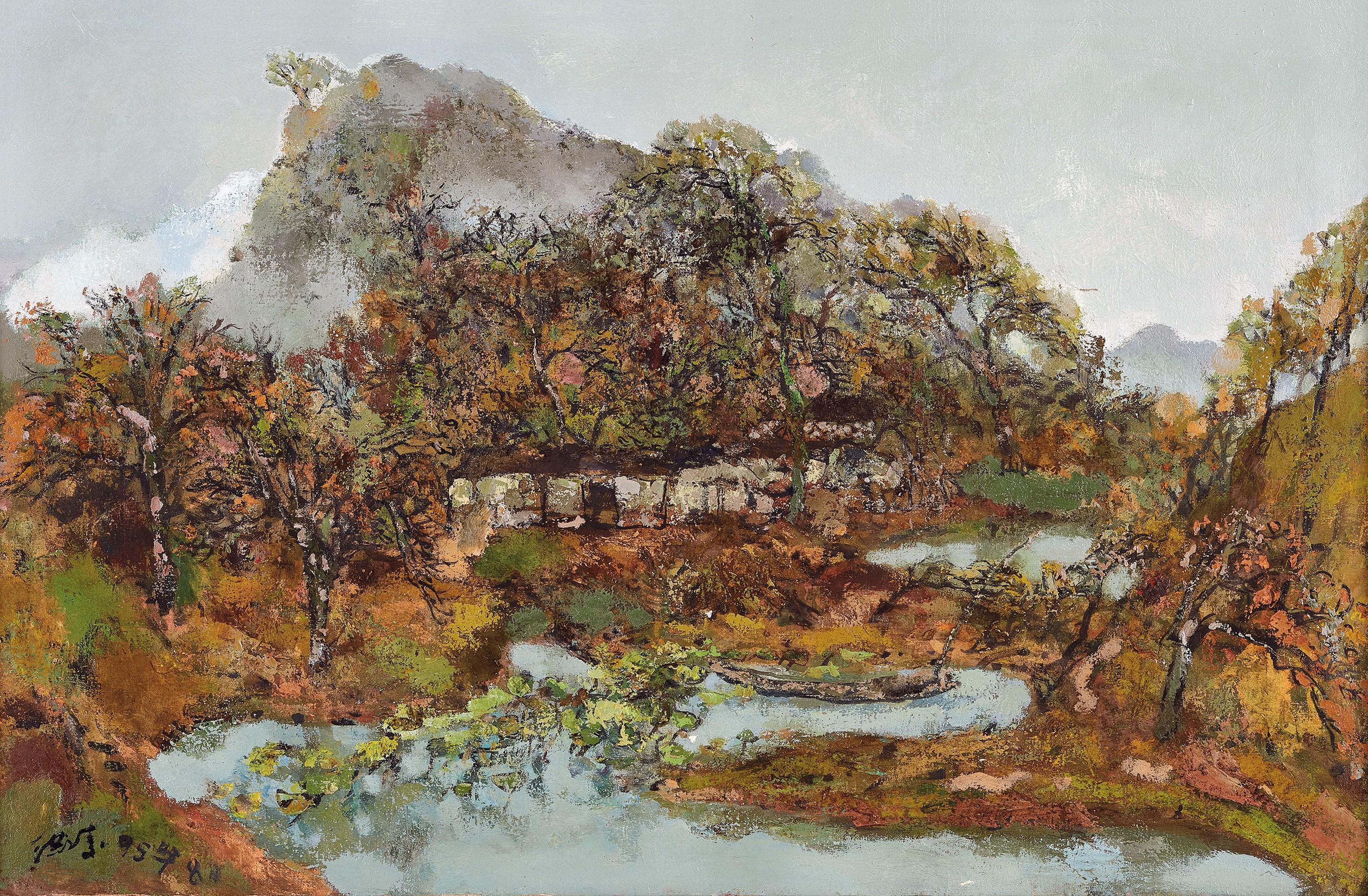 Hong Ling - Autumn River(Painted In 1995-2001)