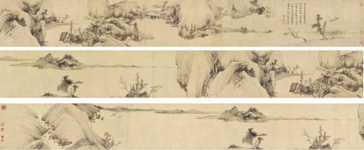 Hong Ren - Landscape along the River