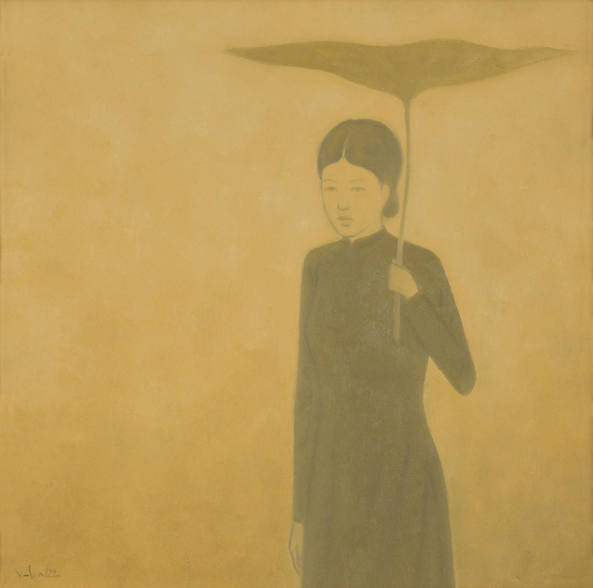 Hong Viet Dung - Lady With Lotus Leaf