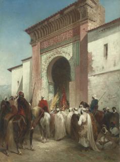 Honoré Boze - Royal Procession at the Gateway
