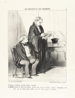 Honoré Daumier - 4 Bll.: Les Avocats et les Plaideurs