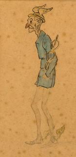 Honoré Daumier - An ageing Mercury - a caricature