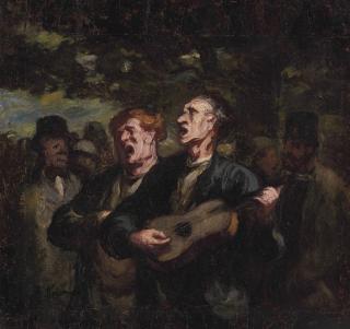 Honoré Daumier - Chanteurs Ambulants (\'Buskers\')