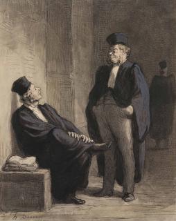 Honore Daumier - Conversations d’avocats (Deux avocats)