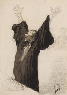 Honoré Daumier - L\'Avocat pathétique