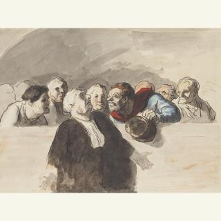 Honoré Daumier - Le Défenseur (Avant L\'Audience - Le Plaidoyer)