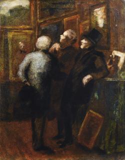 Honoré Daumier - Les Amateurs De Tableaux