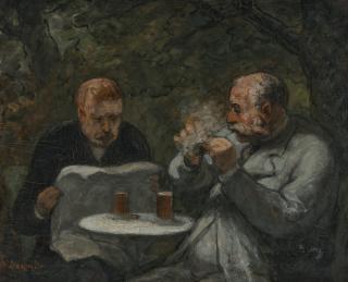 Honoré Daumier - Les buveurs de bière