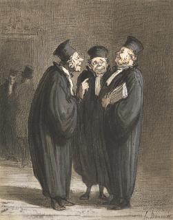 Honore Daumier - Les trois juges