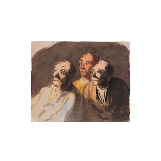 Honoré Daumier - Trois spectateurs (Three Spectators)