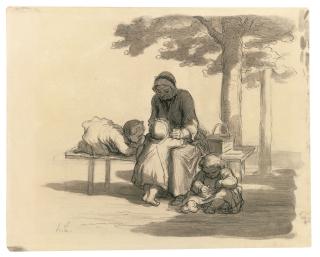 Honoré Daumier - \'Une Grand\'Maman\'