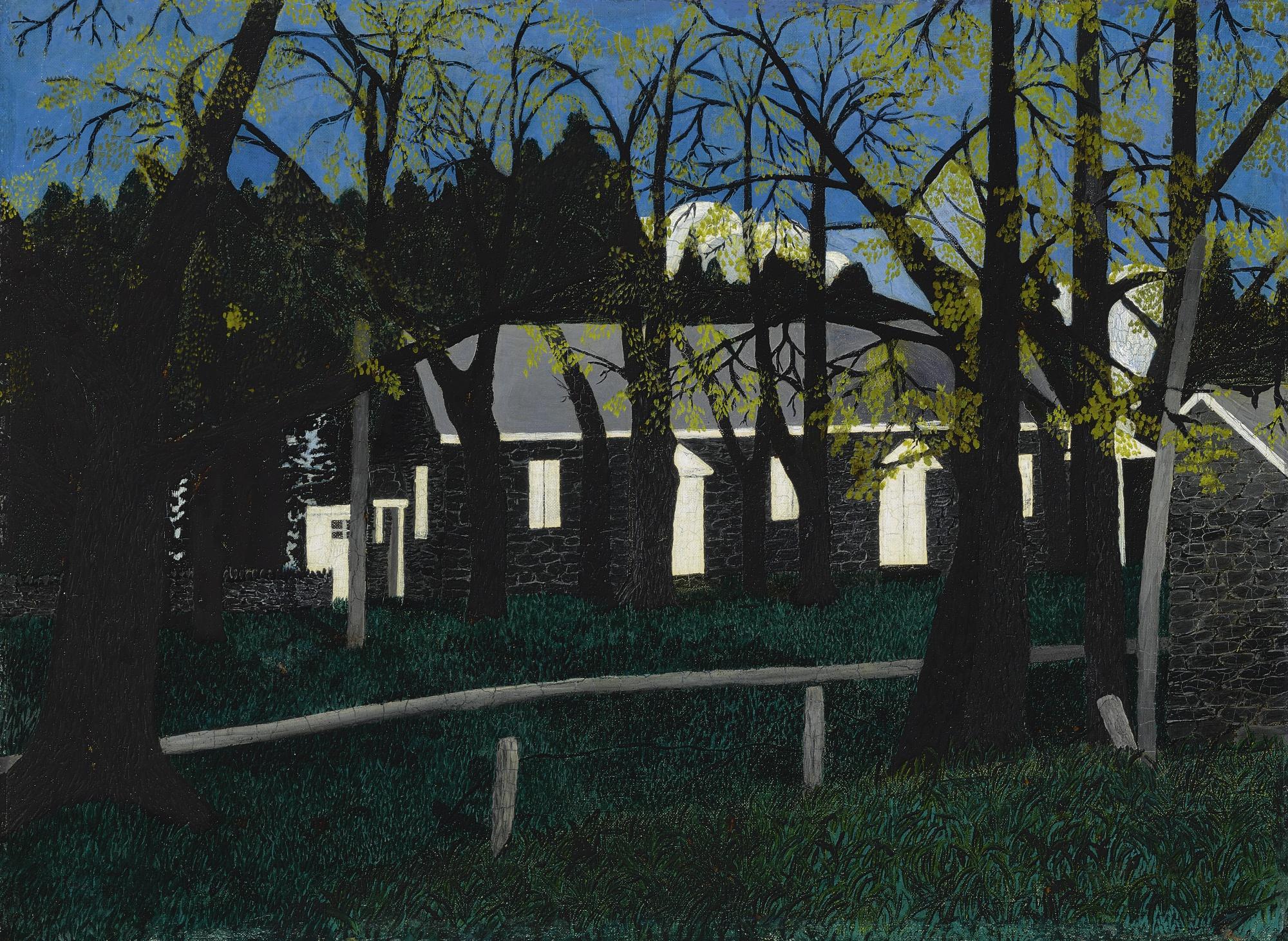 Horace Pippin - Birmingham Meeting House In Spring