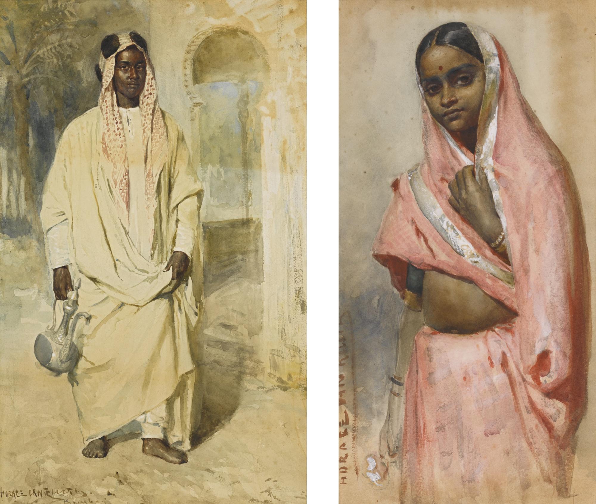 Horace van Ruith - Untitled (Man With Pot); Untitled (Man With Hookah); Untitled (Woman); Untitled (Man Praying); Untitled (Man Writing)