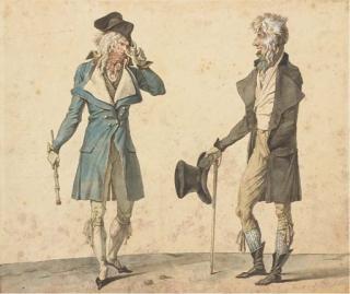 Horace Vernet - Deux Incroyables s\'observant