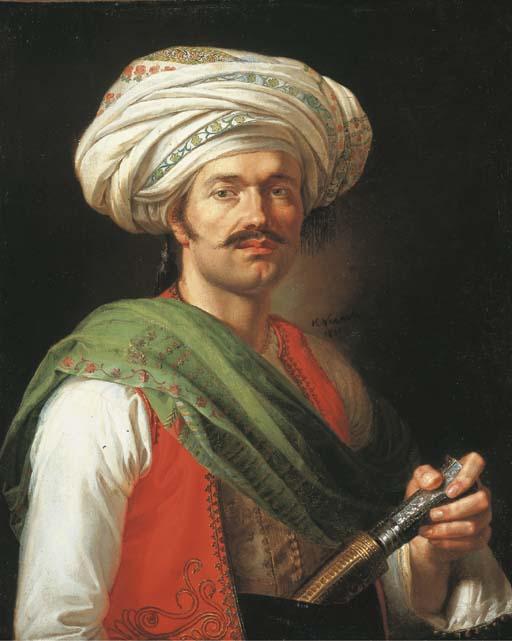 Horace Vernet - Portrait présumé de Roustan, mamelouk de Napoleon