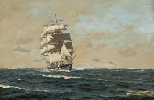 Horacio G. Garcia - A windjammer in the tradewinds