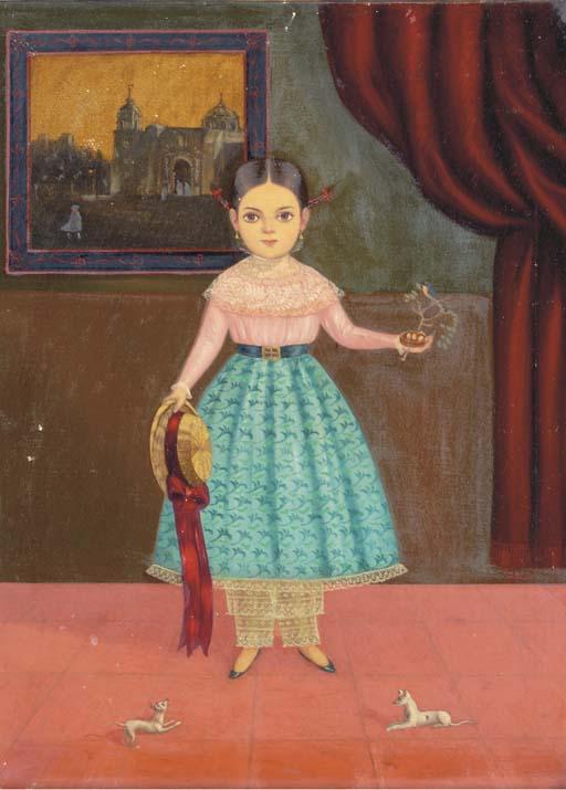 Horacio Renteria Rocha - Girl with a bluebird