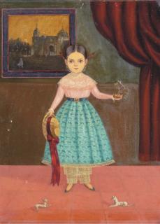 Horacio Renteria Rocha - Girl with a bluebird