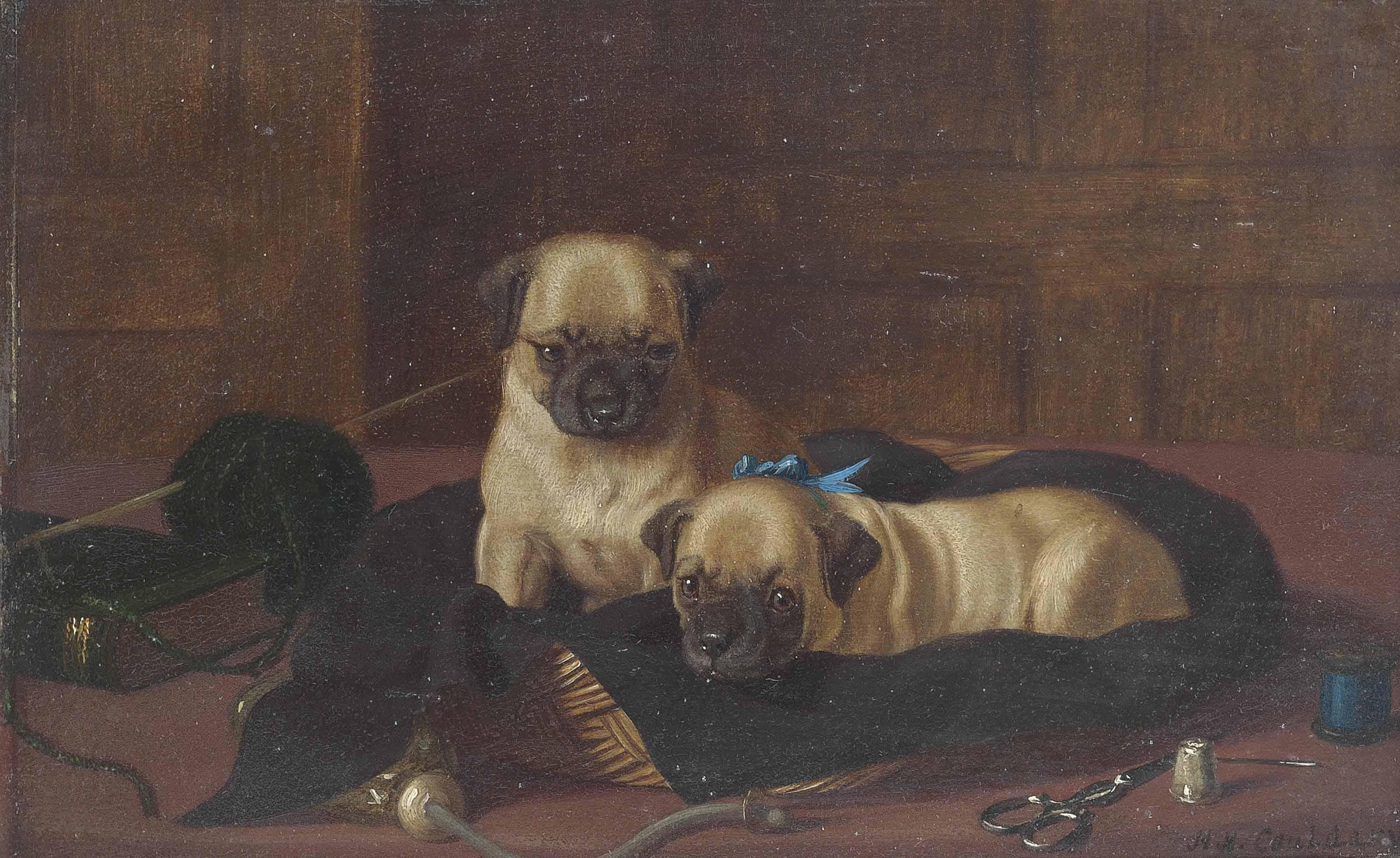 Horatio Henry Couldery - The seamstresses\' pugs