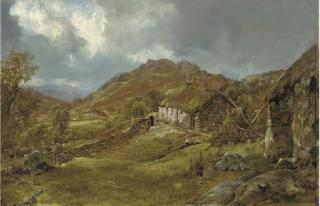 Horatio Mcculloch, R.S.A. - A Highland Cottage, Aberfoyle