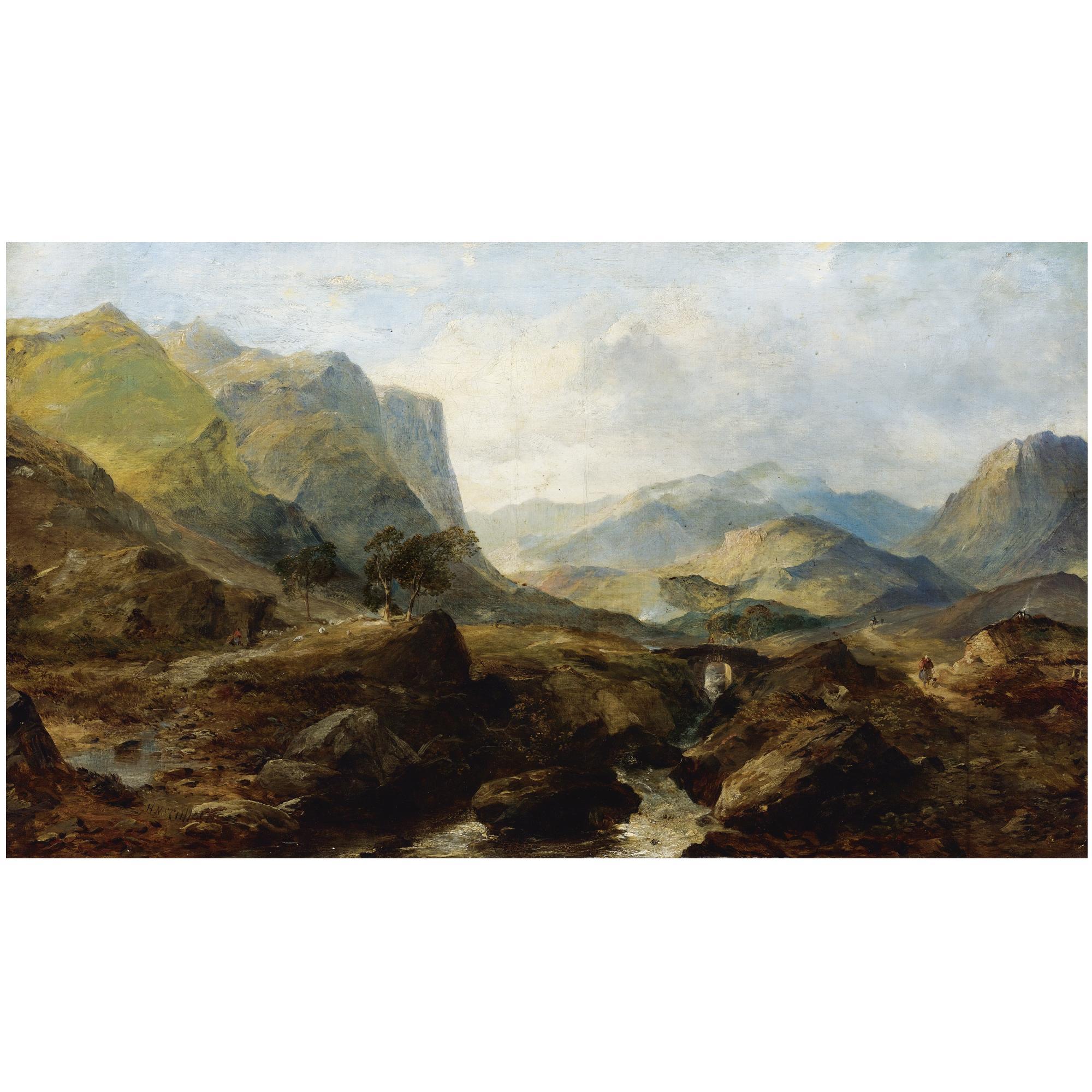 Horatio McCulloch, R.S.A. - Highland Landscape