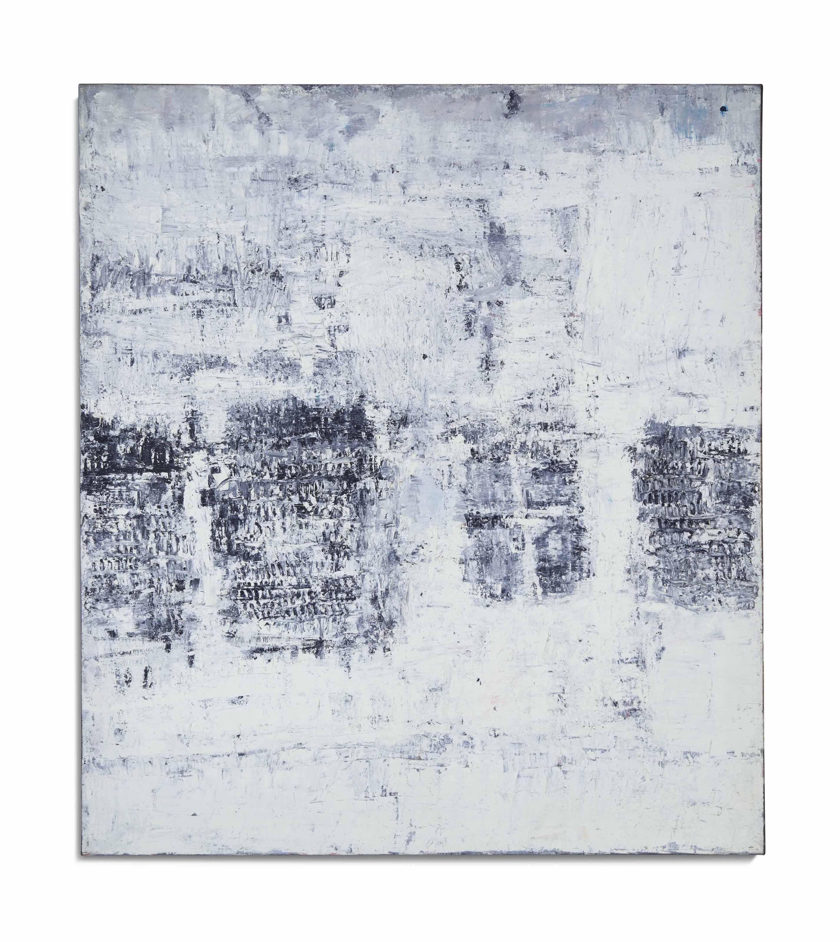 Horia Damian - Composition avec 4 formes grises