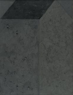 Horst Antes - „dunkles Haus, schwarzes Dach“