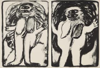 Horst Antes - Figur Maja I/Figur Maja II.