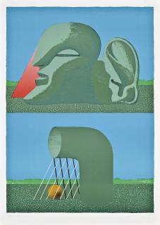 Horst Antes - Head With Pipe (2 Copies)