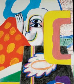 Horst Antes - Intérieur Mit Stilleben