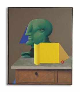 Horst Antes - Stilleben Mit Grüner Figur (Still Life With Green Figure)