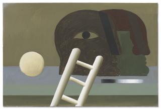 Horst Antes - Tisch Mit Zwei Köpfen (Table with Two Heads)