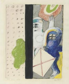 Horst Antes - Two figures