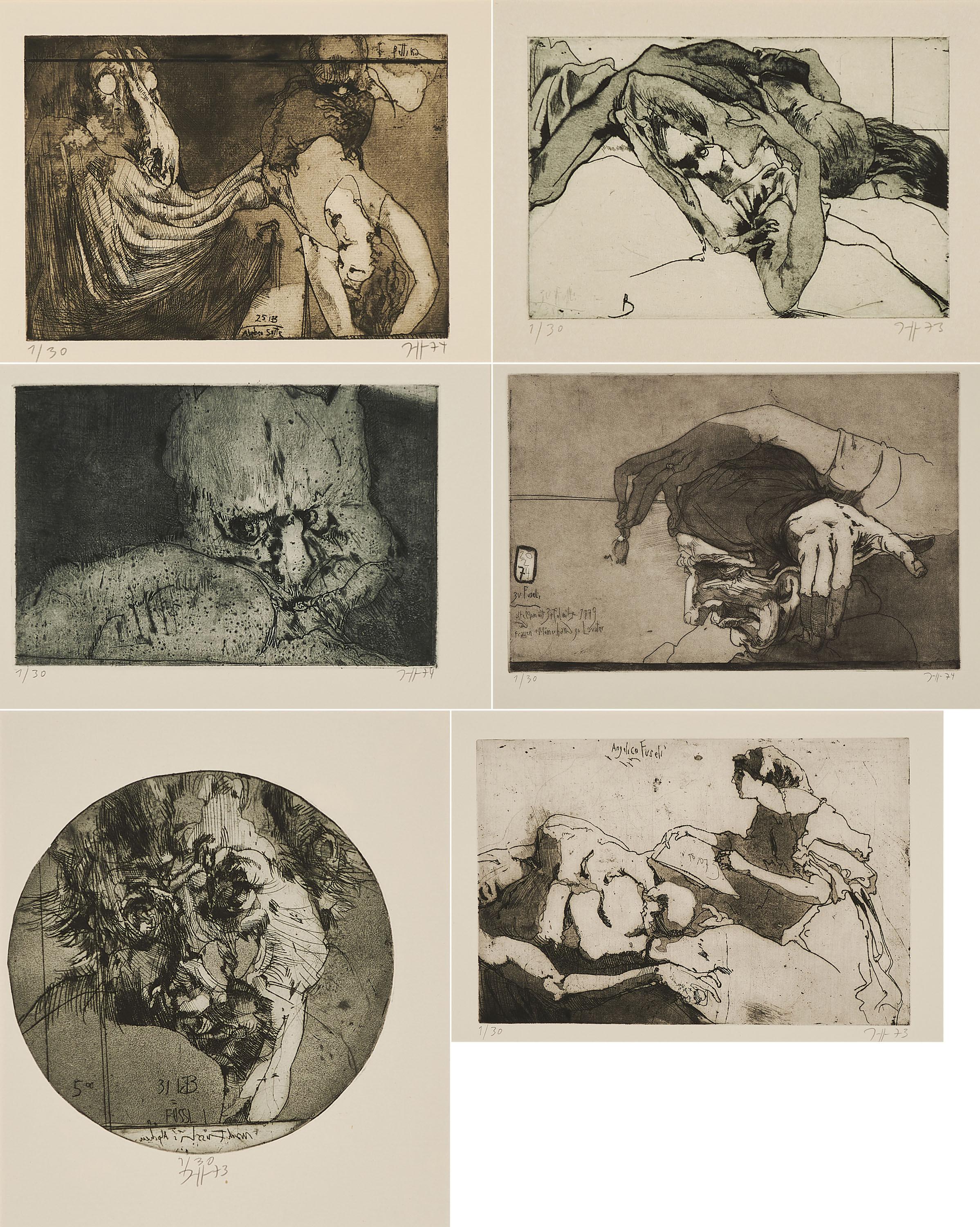 Horst Janssen - Der Alp. Variationen zu Heinrich Füssli.