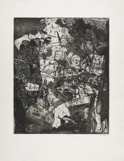 Horst Janssen - Friedhof Worpswede.