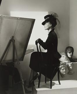 Horst P. Horst - Fashion With Easel, Reboux Hat, Cartier Jewels (Estrella Boissevain)