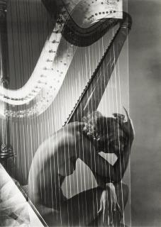 Horst P. Horst - Lisa (Fonssagrives-Penn) With Harp, Paris