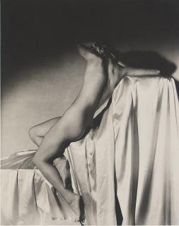 Horst P. Horst - Lisa on silk, turning away, 1940