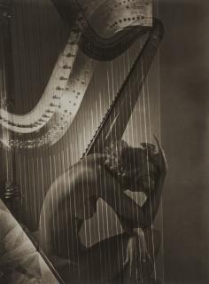 Horst P. Horst - Lisa with Harp, 1939