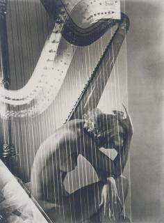 Horst P. Horst - Lisa with Harp, 1939