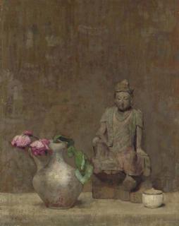 Hovsep Pushman - Still Life with Two Roses